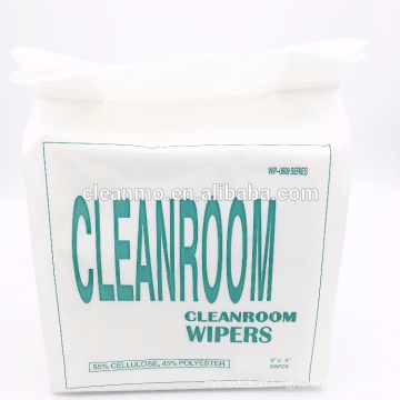 Factory direct selling 6''x6'' cleanroom 100% polyester/microfiber wipes/wipers cleaning cloth with high quality